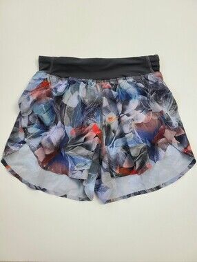 Lululemon Fast and Free Reflective High Rise Shorts 3" Size 2 Floral Classic Fit
